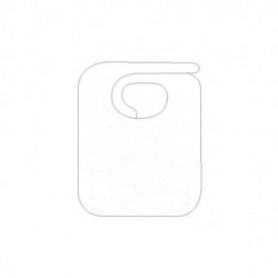 Bavoir blanc enfant 23 x 31...