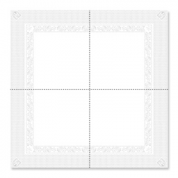 Serviette de table blanche...