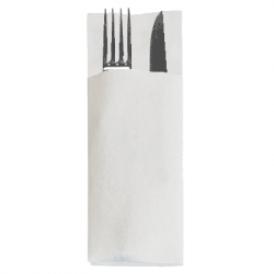 Serviette pochette blanche...