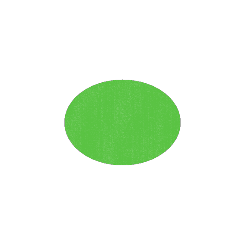 Set de table uni 
ovale 28 x 39.5
(non tissé 72 gr aspect peau de pêche) couleur:Pomme