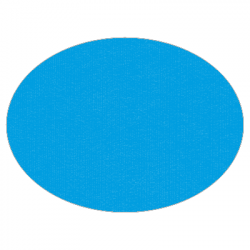 Set de table uni 
ovale 28 x 39.5
(non tissé 72 gr aspect peau de pêche) couleur:Bleu lagon