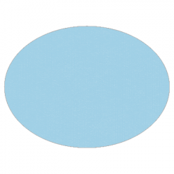 Set de table uni 
ovale 28 x 39.5
(non tissé 72 gr aspect peau de pêche) couleur:Bleu ciel