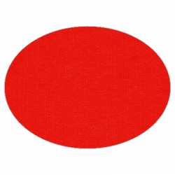 Set de table uni 
ovale 28 x 39.5
(non tissé 72 gr aspect peau de pêche) couleur:Rouge