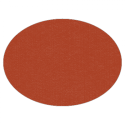 Set de table uni 
ovale 28 x 39.5
(non tissé 72 gr aspect peau de pêche) couleur:Brique