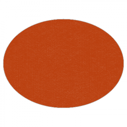 Set de table uni 
ovale 28 x 39.5
(non tissé 72 gr aspect peau de pêche) couleur:Terracotta