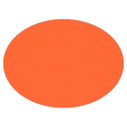 Set de table uni 
ovale 28 x 39.5
(non tissé 72 gr aspect peau de pêche) couleur:Orange 2