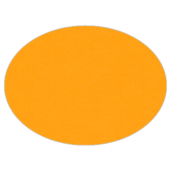 Set de table uni 
ovale 28 x 39.5
(non tissé 72 gr aspect peau de pêche) couleur:Orange 1