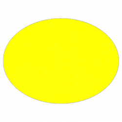 Set de table uni 
ovale 28 x 39.5
(non tissé 72 gr aspect peau de pêche) couleur:Jaune