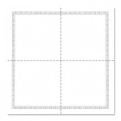 Serviette de table liseret gris
39 x 39 
(papier ouate Double point) 