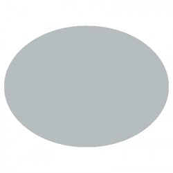 Set de table uni 
ovale 28 x 39.5
(non tissé 72 gr aspect peau de pêche) couleur:Argent