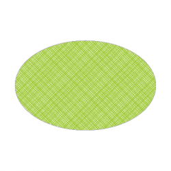 Set de table textilisé 
ovale 21 x 33 
(non tissé 72 gr aspect peau de pêche) couleur:Kiwi