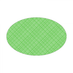 Set de table textilisé 
ovale 21 x 33 
(non tissé 72 gr aspect peau de pêche) couleur:Pomme