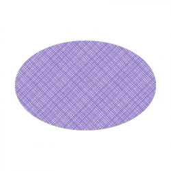 Set de table textilisé 
ovale 21 x 33 
(non tissé 72 gr aspect peau de pêche) couleur:Parme