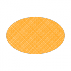 Set de table textilisé 
ovale 21 x 33 
(non tissé 72 gr aspect peau de pêche) couleur:Orange 1