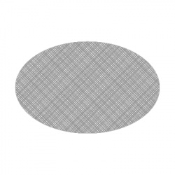 Set de table textilisé 
ovale 21 x 33 
(non tissé 72 gr aspect peau de pêche) couleur:Gris 1