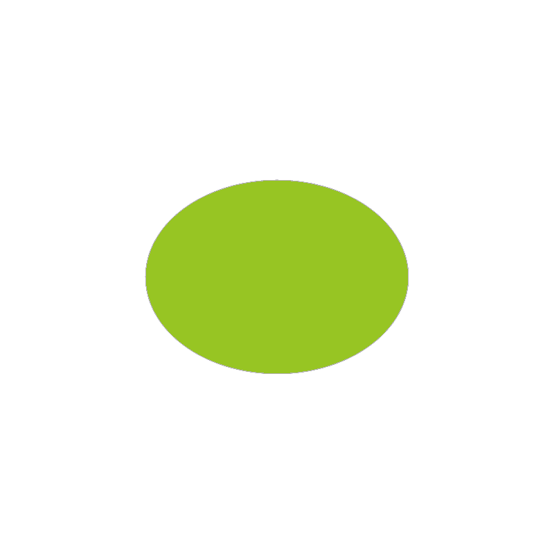 Set de table uni
ovale 28 x 39.5 
(antidérapant) couleur:Kiwi