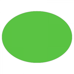 Set de table uni
ovale 28 x 39.5 
(antidérapant) couleur:Pomme