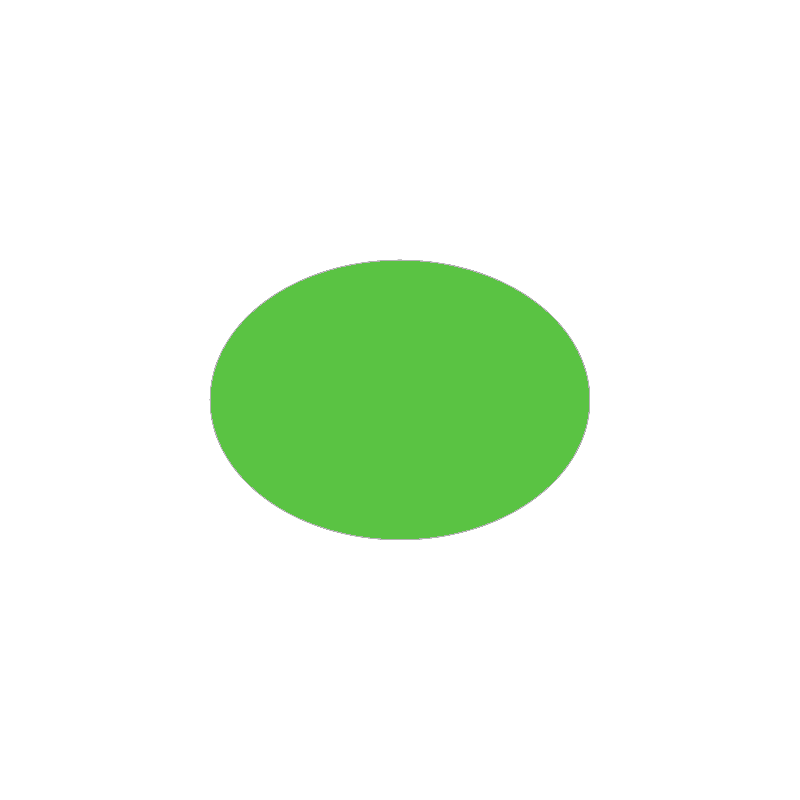 Set de table uni
ovale 28 x 39.5 
(antidérapant) couleur:Pomme