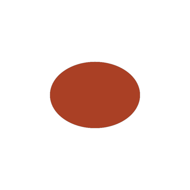 Set de table uni
ovale 28 x 39.5 
(antidérapant) couleur:Brique