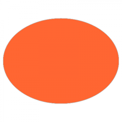 Set de table uni
ovale 28 x 39.5 
(antidérapant) couleur:Orange 2