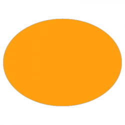 Set de table uni
ovale 28 x 39.5 
(antidérapant) couleur:Orange 1