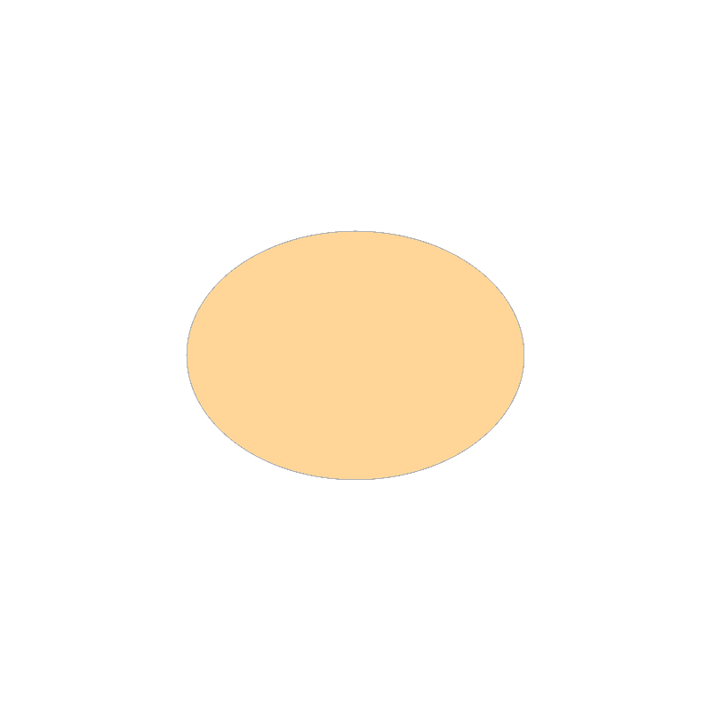 Set de table uni
ovale 28 x 39.5 
(antidérapant) couleur:Pêche