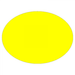 Set de table uni
ovale 28 x 39.5 
(antidérapant) couleur:Jaune