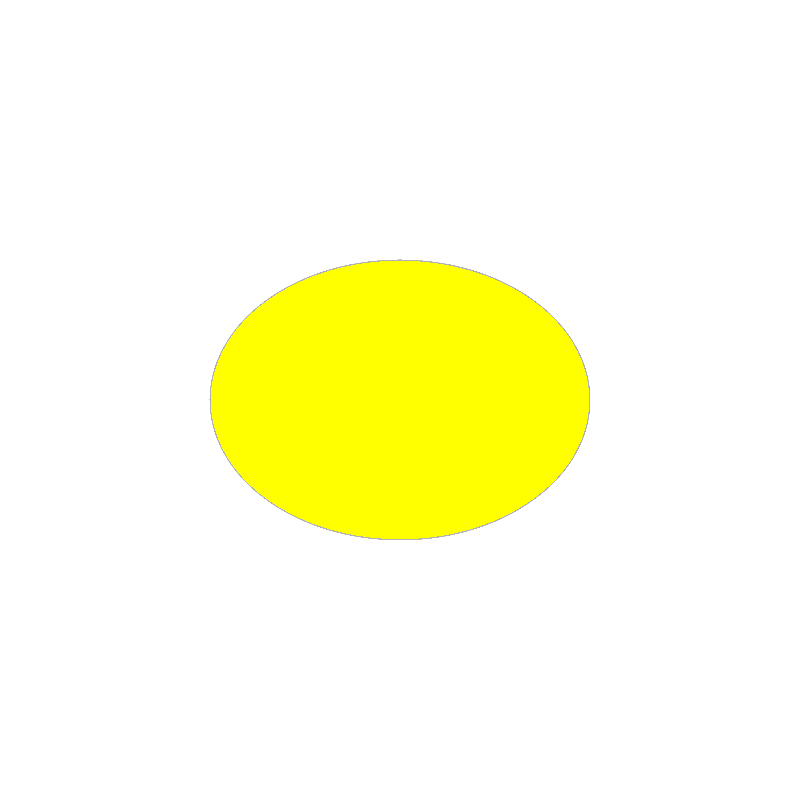 Set de table uni
ovale 28 x 39.5 
(antidérapant) couleur:Jaune