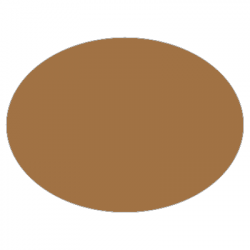Set de table uni
ovale 28 x 39.5 
(antidérapant) couleur:Havane
