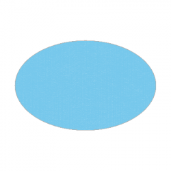 Set de table uni 
ovale 21 x 33
(non tissé 72 gr aspect peau de pêche) couleur:Bleu azur