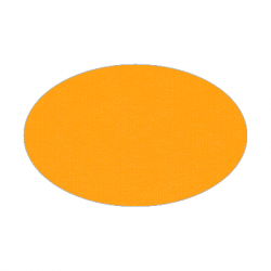 Set de table uni 
ovale 21 x 33
(non tissé 72 gr aspect peau de pêche) couleur:Orange 1