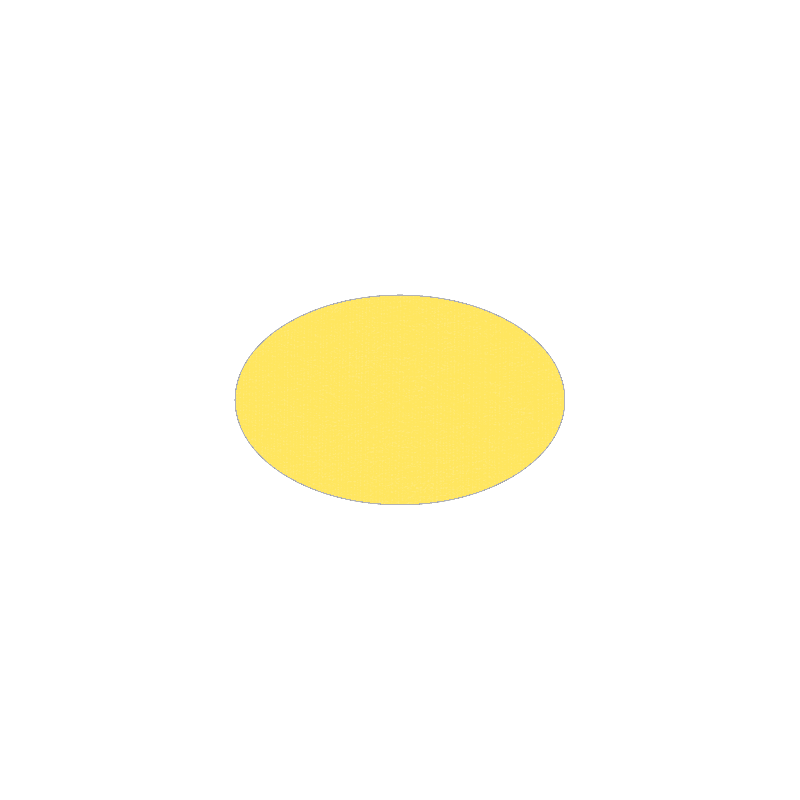 Set de table uni 
ovale 21 x 33
(non tissé 72 gr aspect peau de pêche) couleur:Jaune d'or