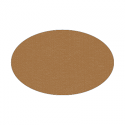 Set de table uni 
ovale 21 x 33
(non tissé 72 gr aspect peau de pêche) couleur:Havane