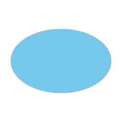 Set de table uni 
ovale 21 x 33 
(antidérapant) couleur:Bleu azur