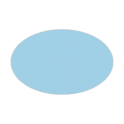 Set de table uni 
ovale 21 x 33 
(antidérapant) couleur:Bleu ciel