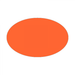 Set de table uni 
ovale 21 x 33 
(antidérapant) couleur:Orange 2