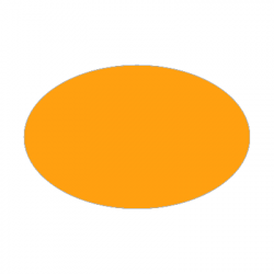 Set de table uni 
ovale 21 x 33 
(antidérapant) couleur:Orange 1