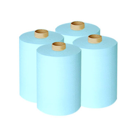 Chiffon jetable 30x30
Recharge 4 bobines - STIPAC
(non tissé 73 gr bleu alimentaire) 
