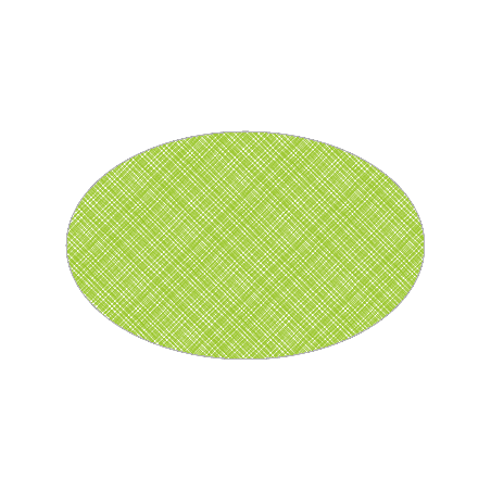 Set de table textilisé
ovale 21 x 33 
(antidérapant) couleur:Kiwi