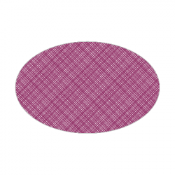 Set de table textilisé
ovale 21 x 33 
(antidérapant) couleur:Prune