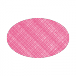 Set de table textilisé
ovale 21 x 33 
(antidérapant) couleur:Rose
