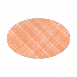 Set de table textilisé
ovale 21 x 33 
(antidérapant) couleur:Saumon