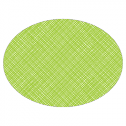 Set de table textilisé 
ovale 28 x 39.5 
(antidérapant) couleur:Kiwi