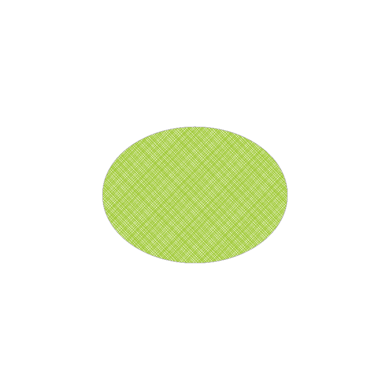 Set de table textilisé 
ovale 28 x 39.5 
(antidérapant) couleur:Kiwi