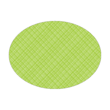 Set de table textilisé 
ovale 28 x 39.5 
(antidérapant) couleur:Kiwi