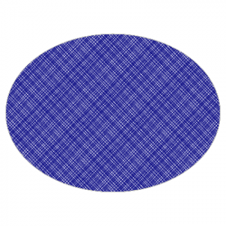 Set de table textilisé 
ovale 28 x 39.5 
(antidérapant) couleur:Bleu marine