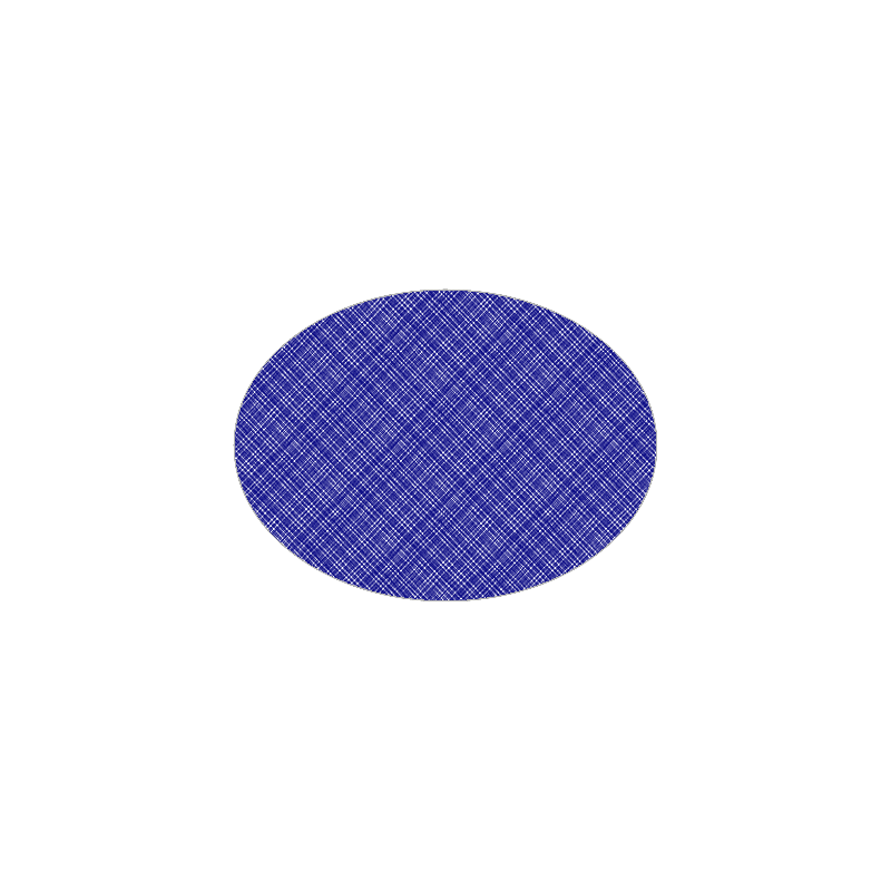 Set de table textilisé 
ovale 28 x 39.5 
(antidérapant) couleur:Bleu marine