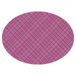 Set de table textilisé 
ovale 28 x 39.5 
(antidérapant) couleur:Prune