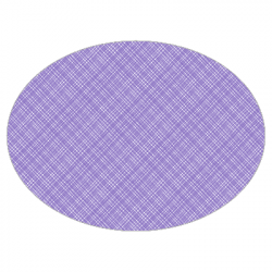 Set de table textilisé 
ovale 28 x 39.5 
(antidérapant) couleur:Parme