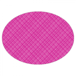 Set de table textilisé 
ovale 28 x 39.5 
(antidérapant) couleur:Rose framboise
